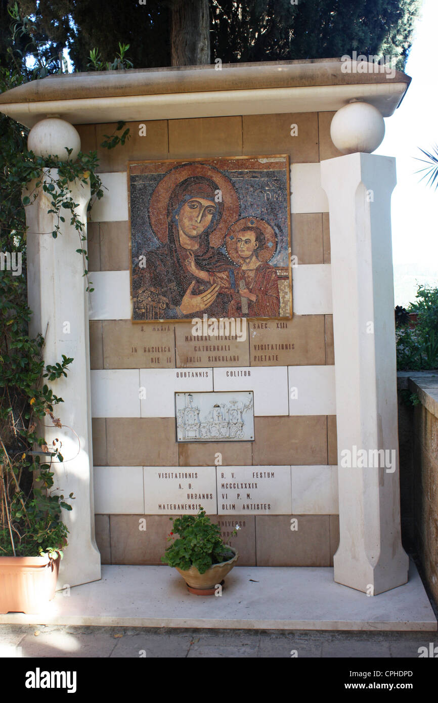 The Church of the Visitation located at Ein Kerem Israel Stock Photo