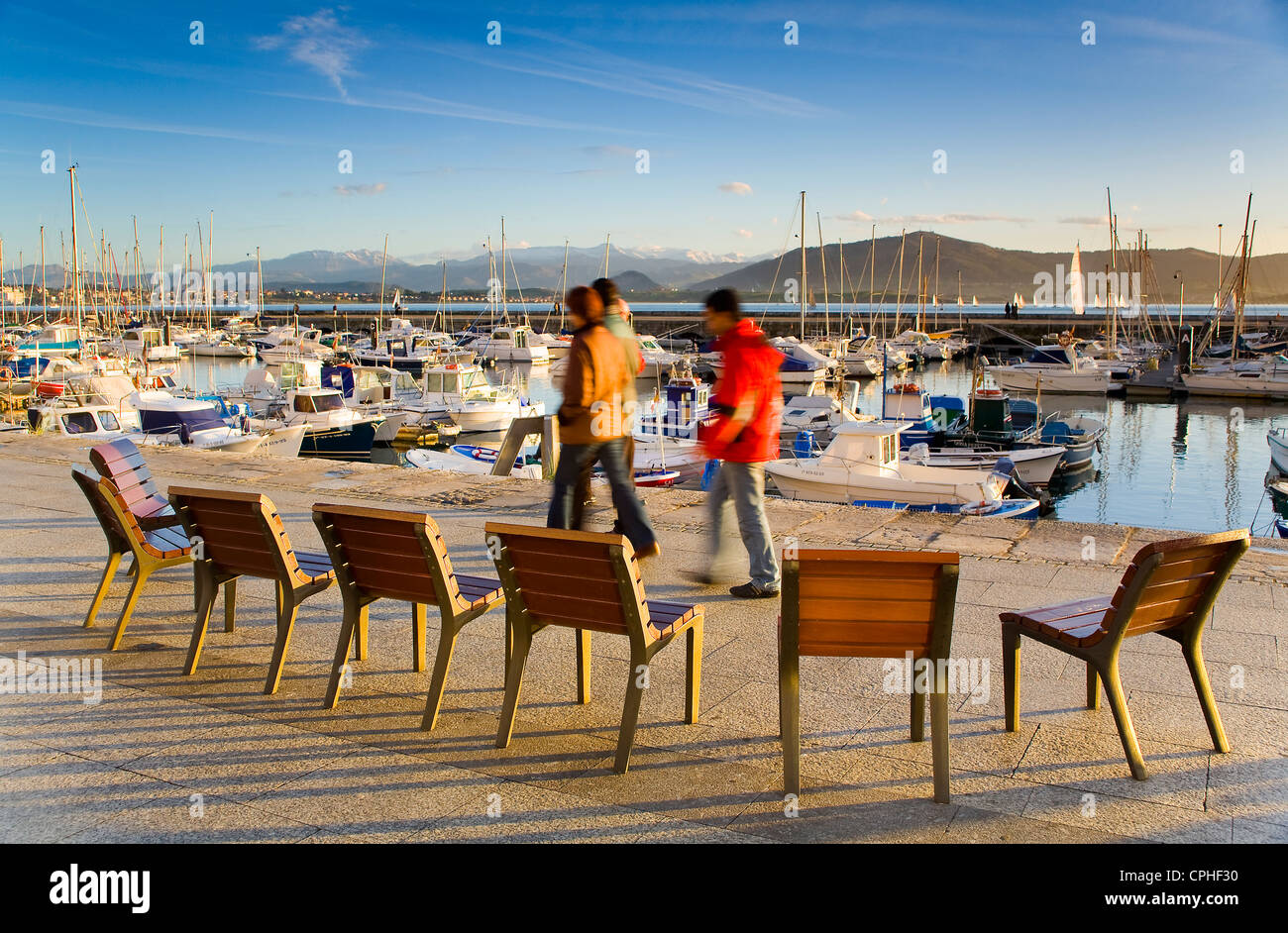 People in a promenade Stock Photo - Alamy