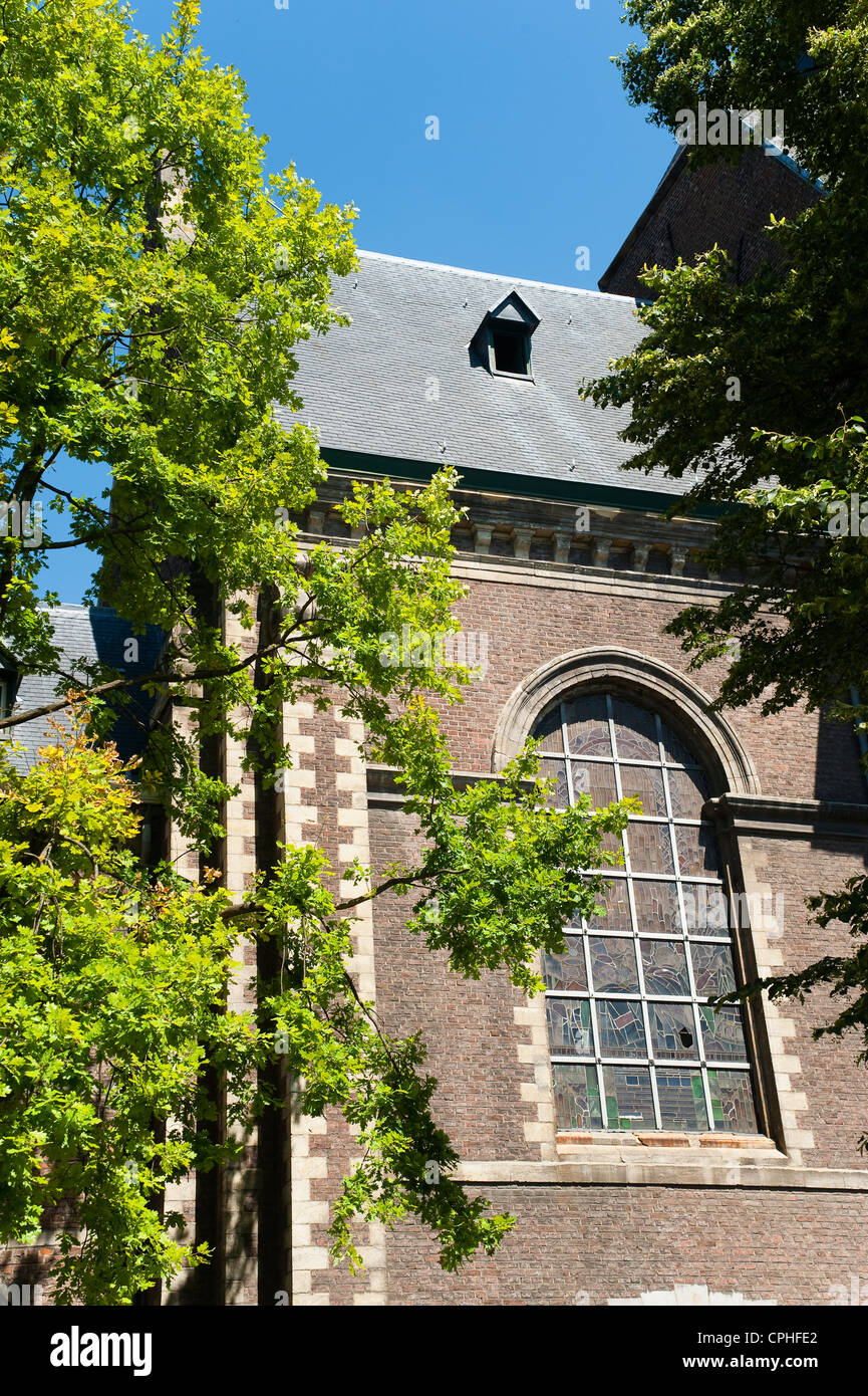 Detail of a house, 'Marktplatz' (marketplace), Maastricht, Limburg, The Netherlands, Europe. Stock Photo