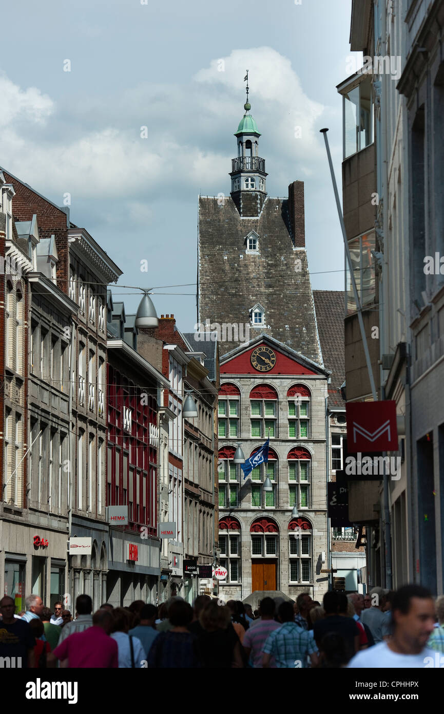 'Dinghuis' (Ding House), 1470, seen from 'Grote Staat' Street, Maastricht, Limburg, The Netherlands, Europe. Stock Photo
