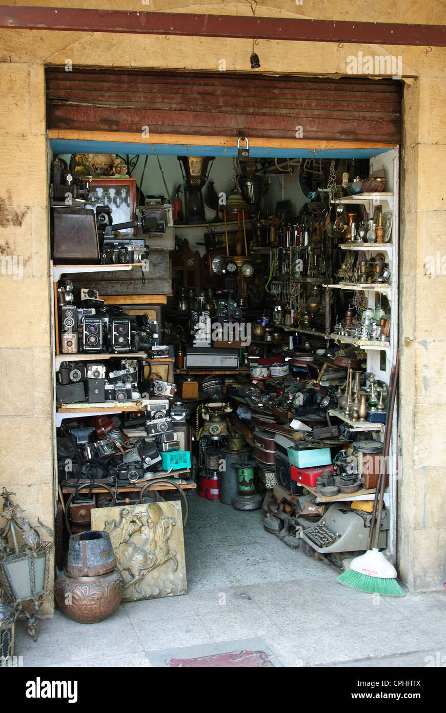 Video, camera and telephone shop Cooptic area of Cairo Lower Egypt