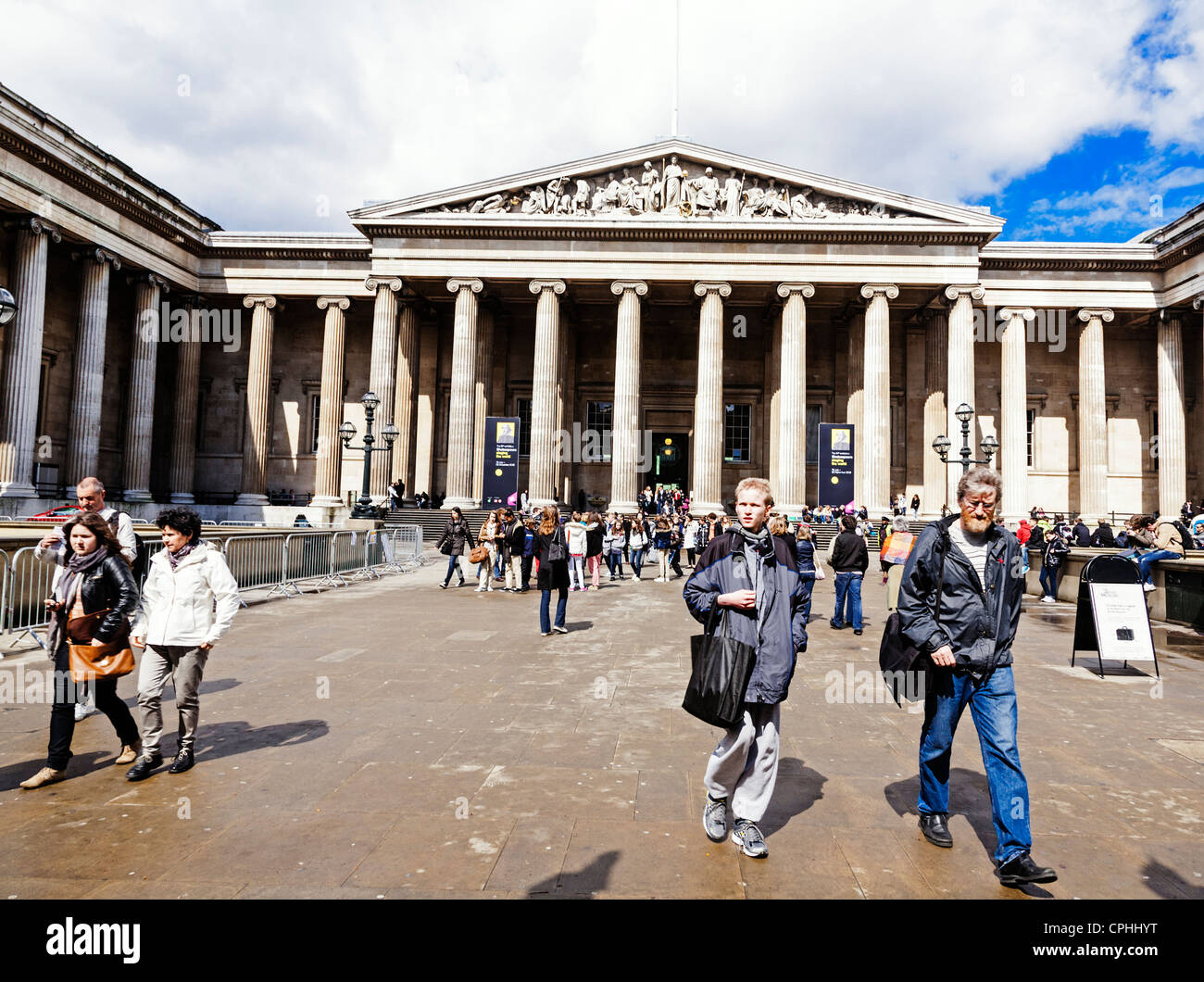 The British Museum, Russell Street, London, England. Stock Photo