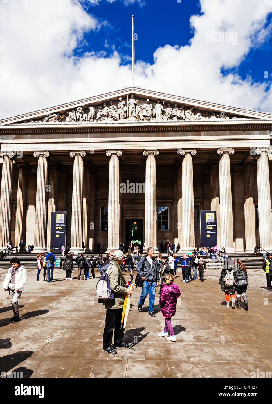 The British Museum, Russell Street, London, England. Stock Photo
