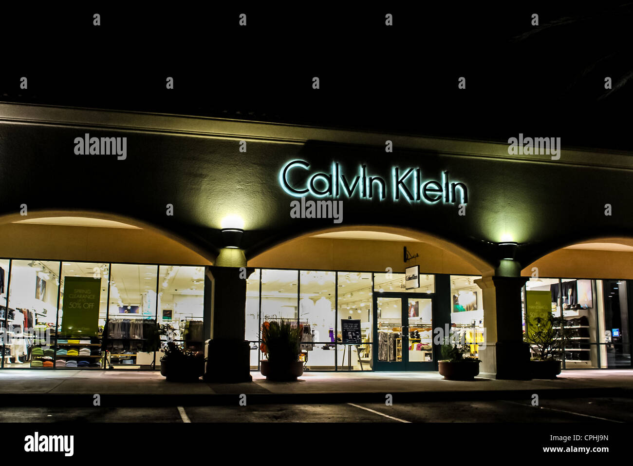 Calvin Klein outlet Store in Camarillo California at the Camarillo outlets - Alamy