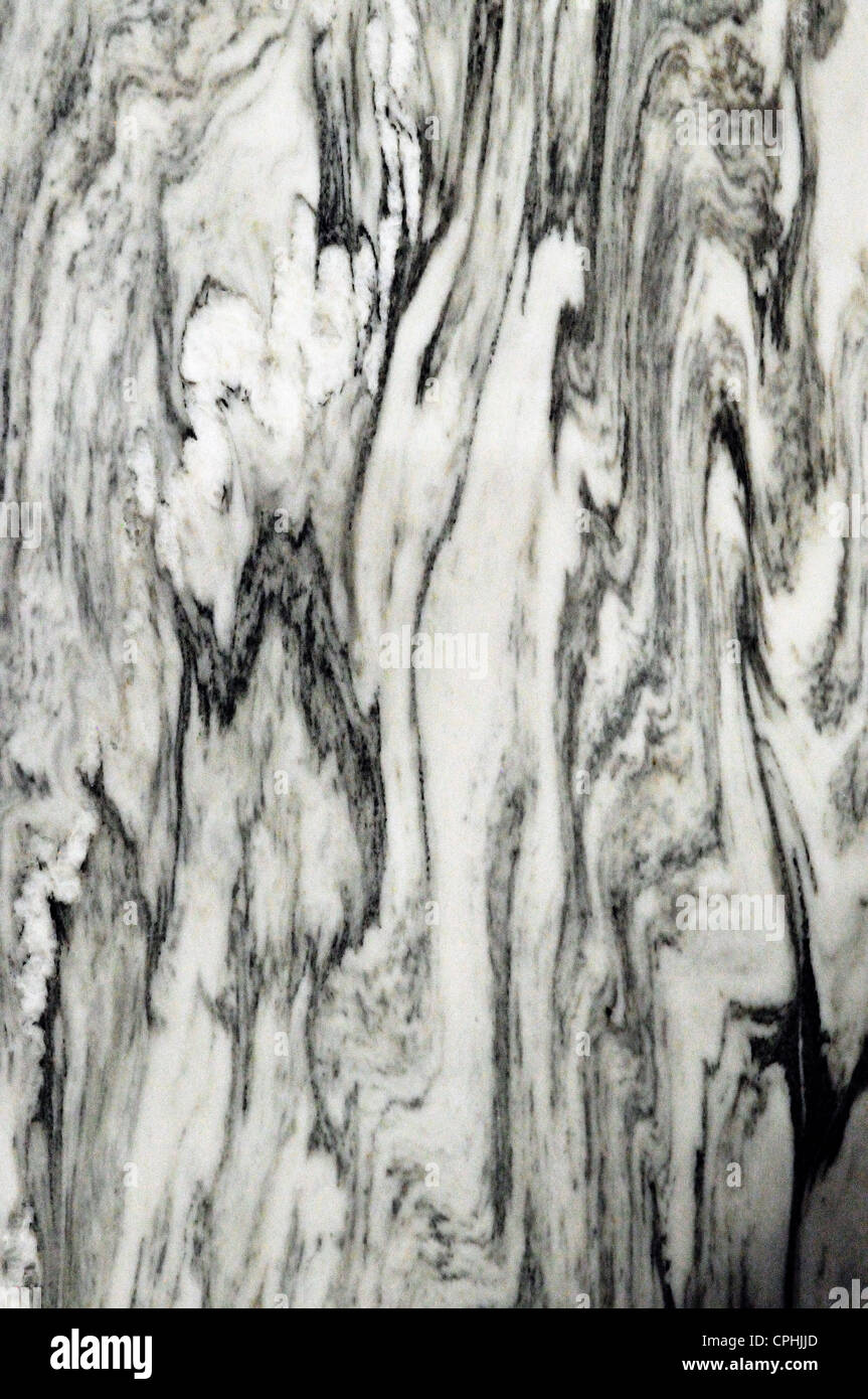 Royal antique marble displayed at the Vermont Marble museum in Proctor. Stock Photo