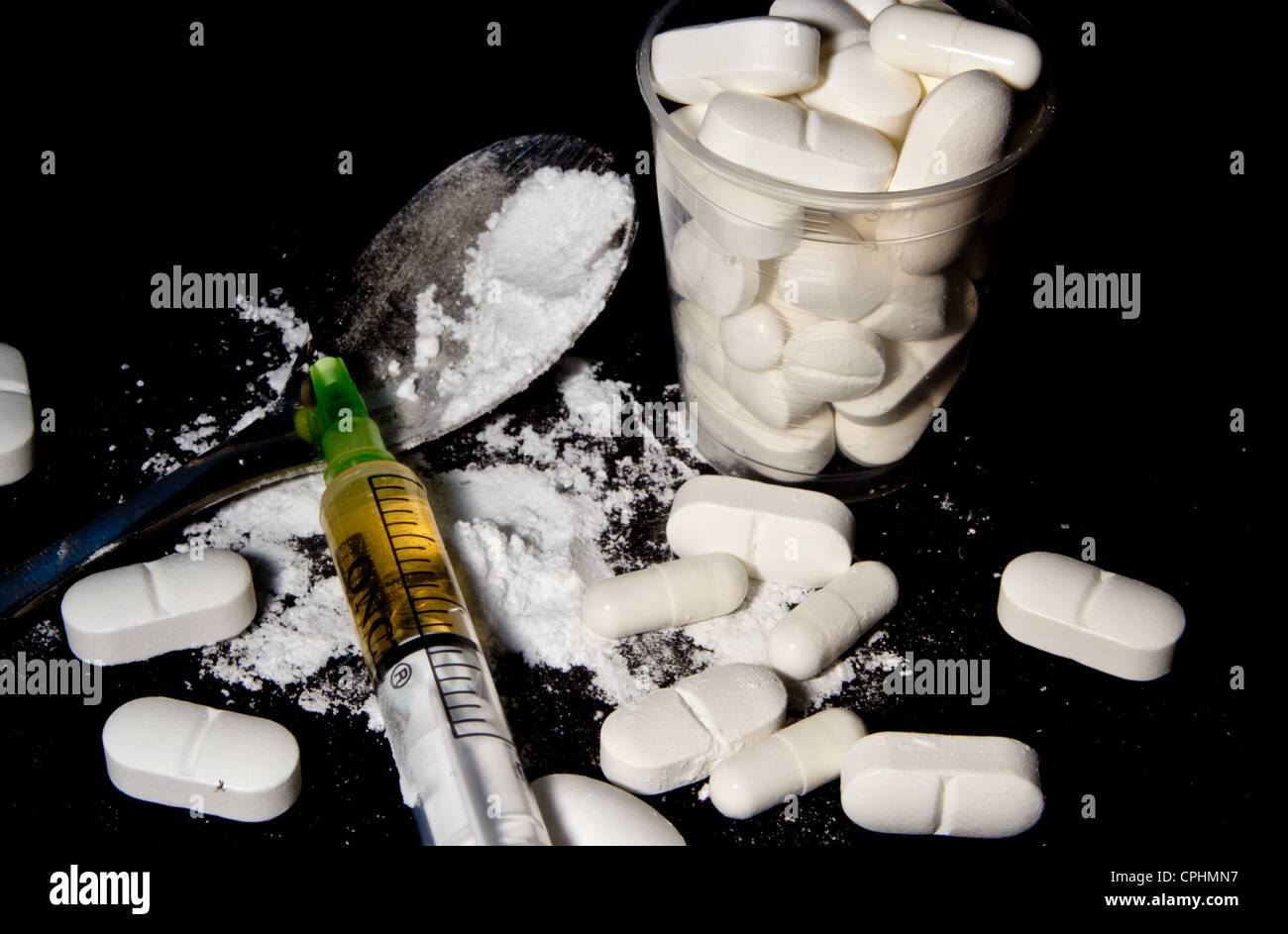 drug abuse Stock Photo
