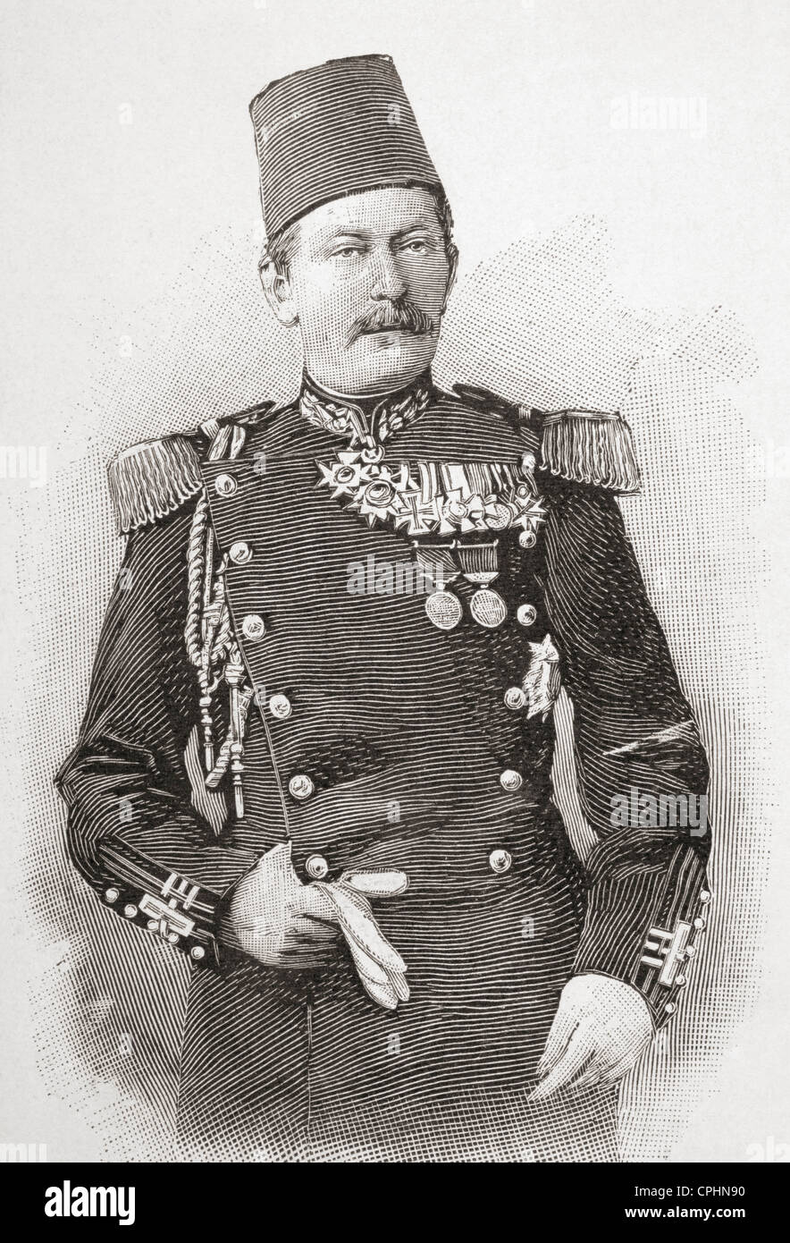 Wilhelm Leopold Colmar Freiherr von der Goltz , 1843 –1916 aka Goltz Pasha. Prussian Field Marshal and military writer. Stock Photo