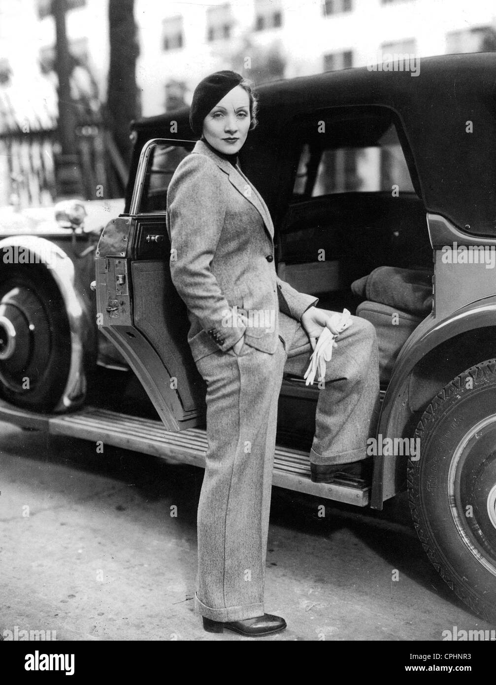 German-American actess Marlene Dietrich (1901-1992). Stock Photo