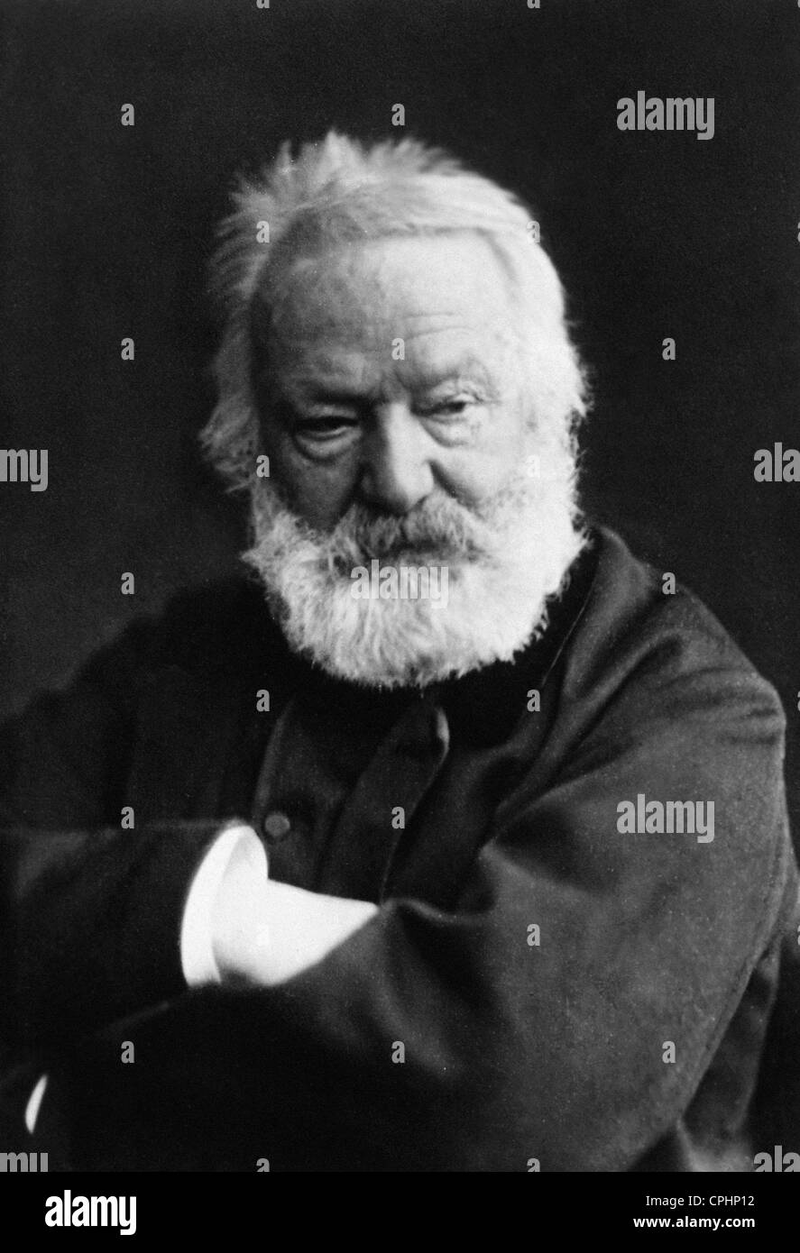 French writer Victor Hugo. Stock Photo