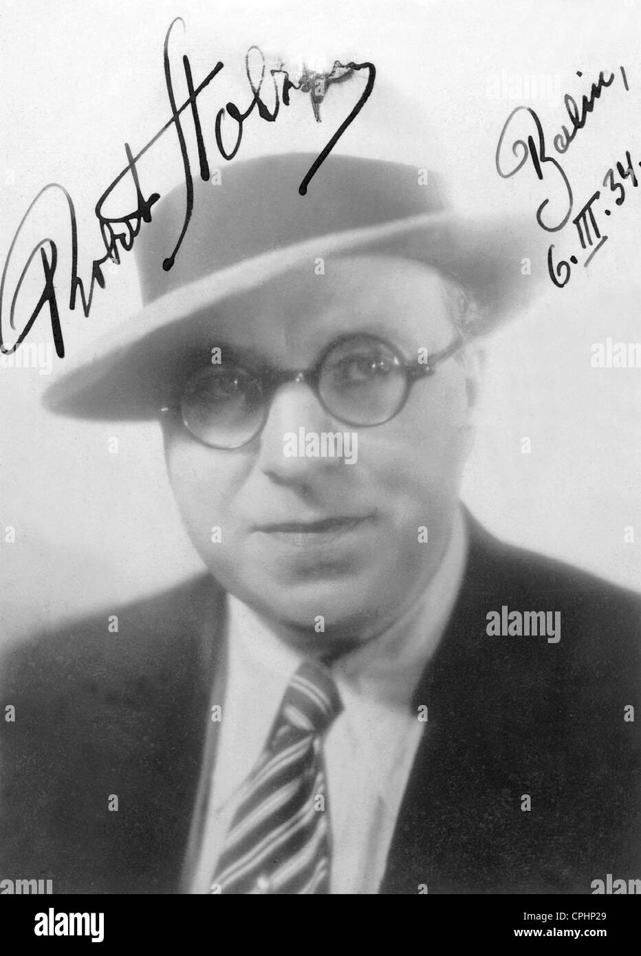 Austrian composer Robert Stolz (1880-1975). Stock Photo