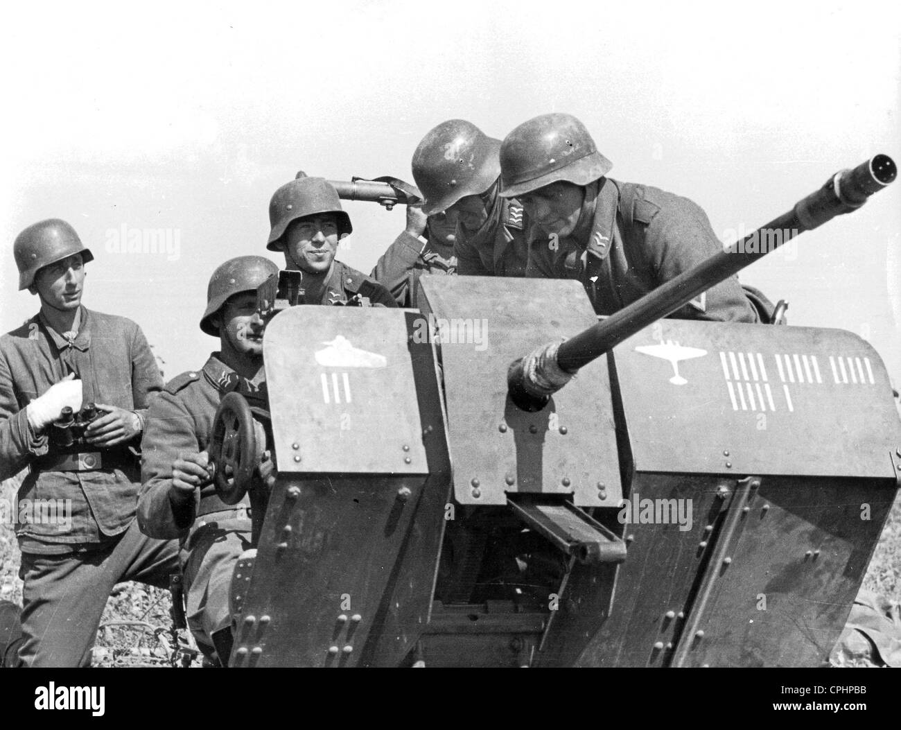 German 2 cm Flak 38 Stock Photo