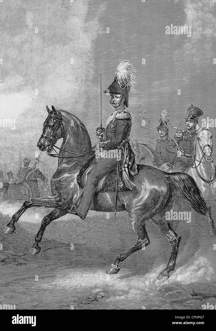 Prince Wilhelm von Preussen, 1846 Stock Photo