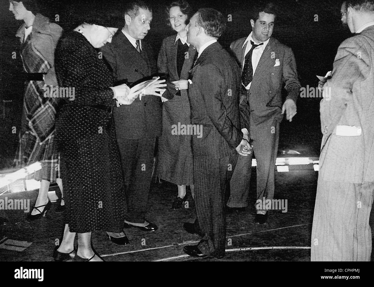 Max Reinhardt at the rehearsal of 'Die schoene Helena', 1932 Stock Photo