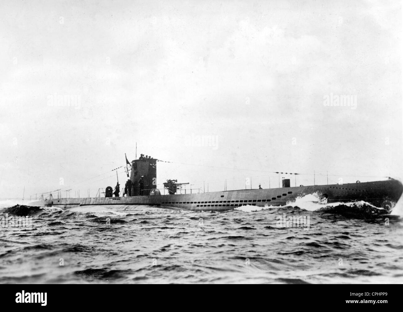 Submarine Type VII, 1940 Stock Photo