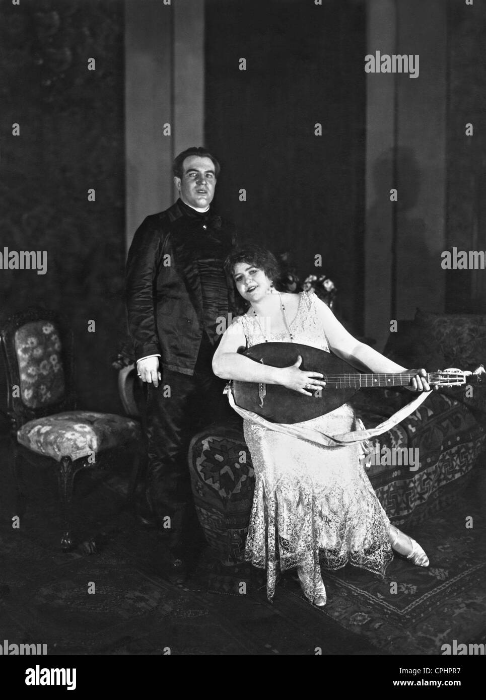 Richard Tauber and Lotte Lehmann, 1924 Stock Photo