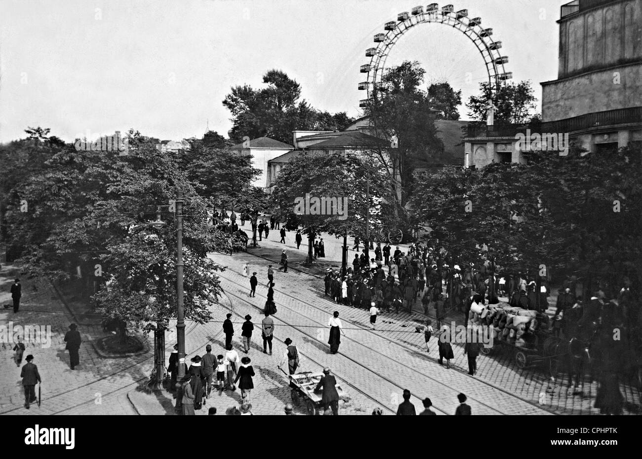 Prater in Vienna, 1917 Stock Photo