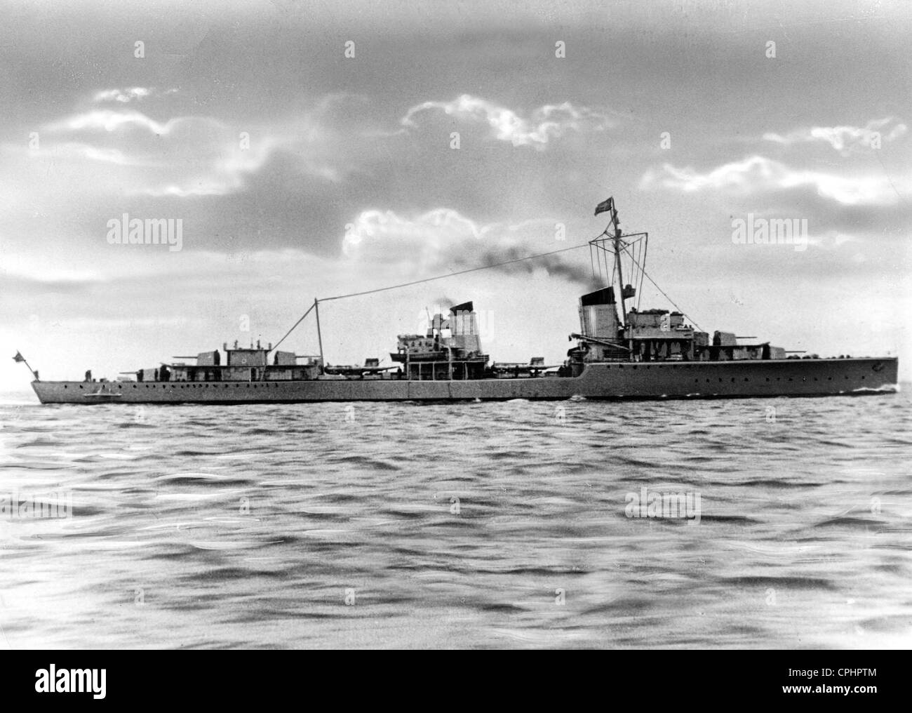 Destroyer of the German Navy, 1939 Stock Photo