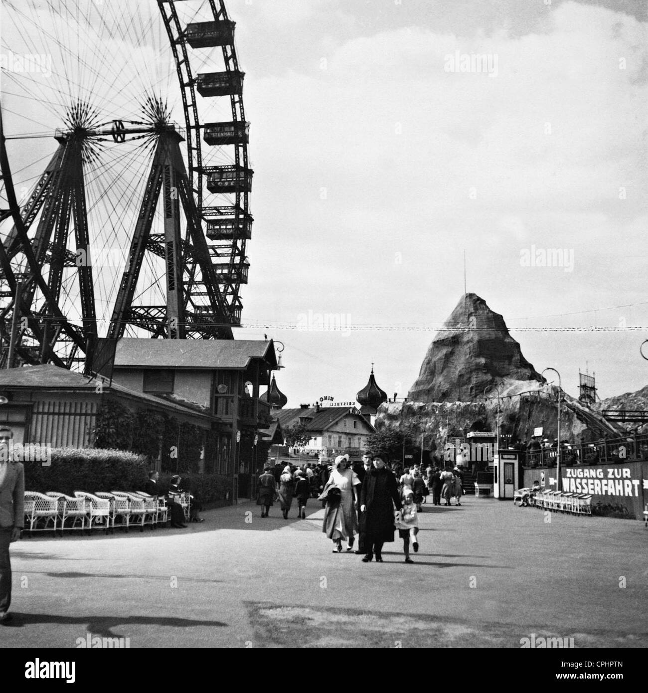 Prater in Vienna, 1938 Stock Photo