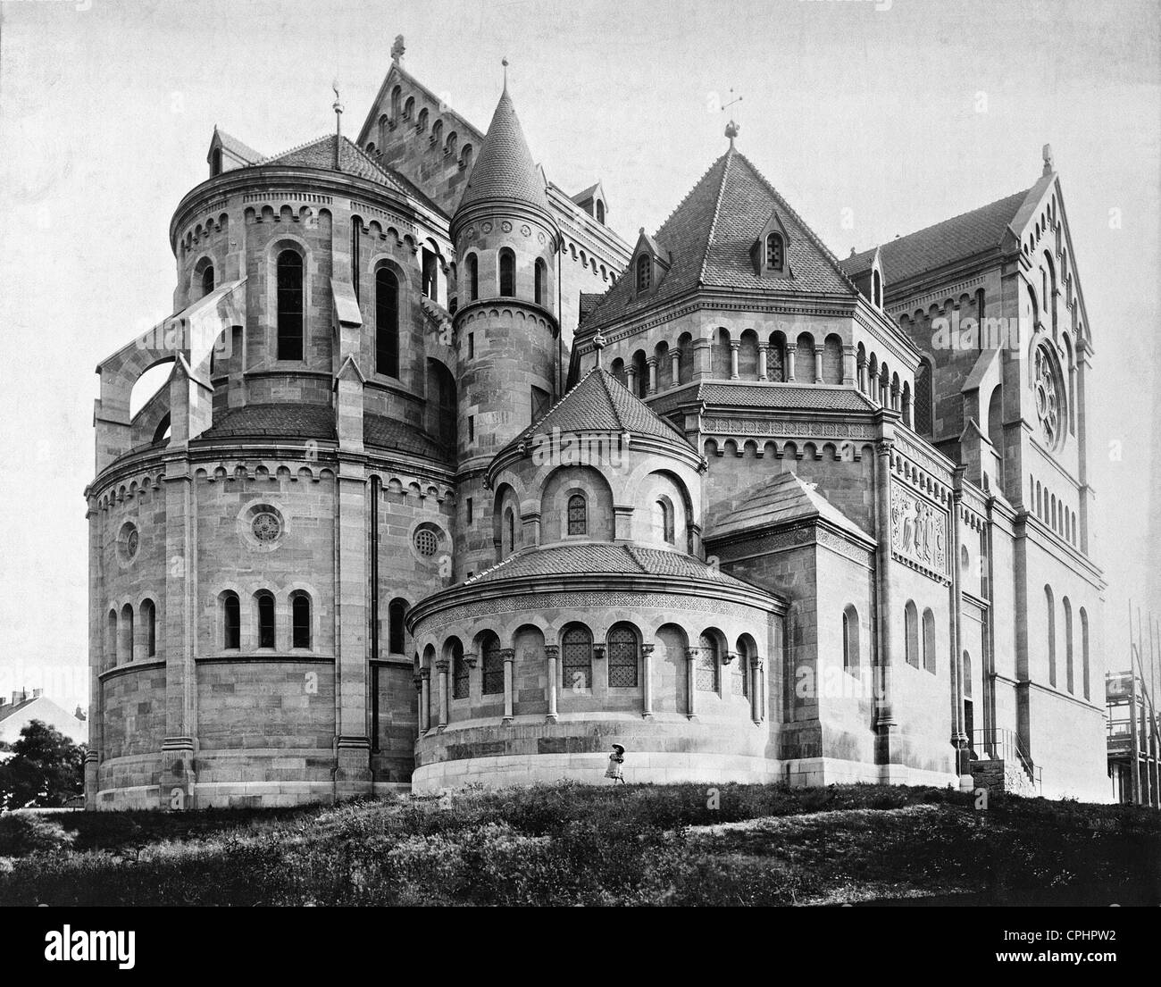 Empress Elisabeth Memorial Chapel in Vienna, 1908 Stock Photo