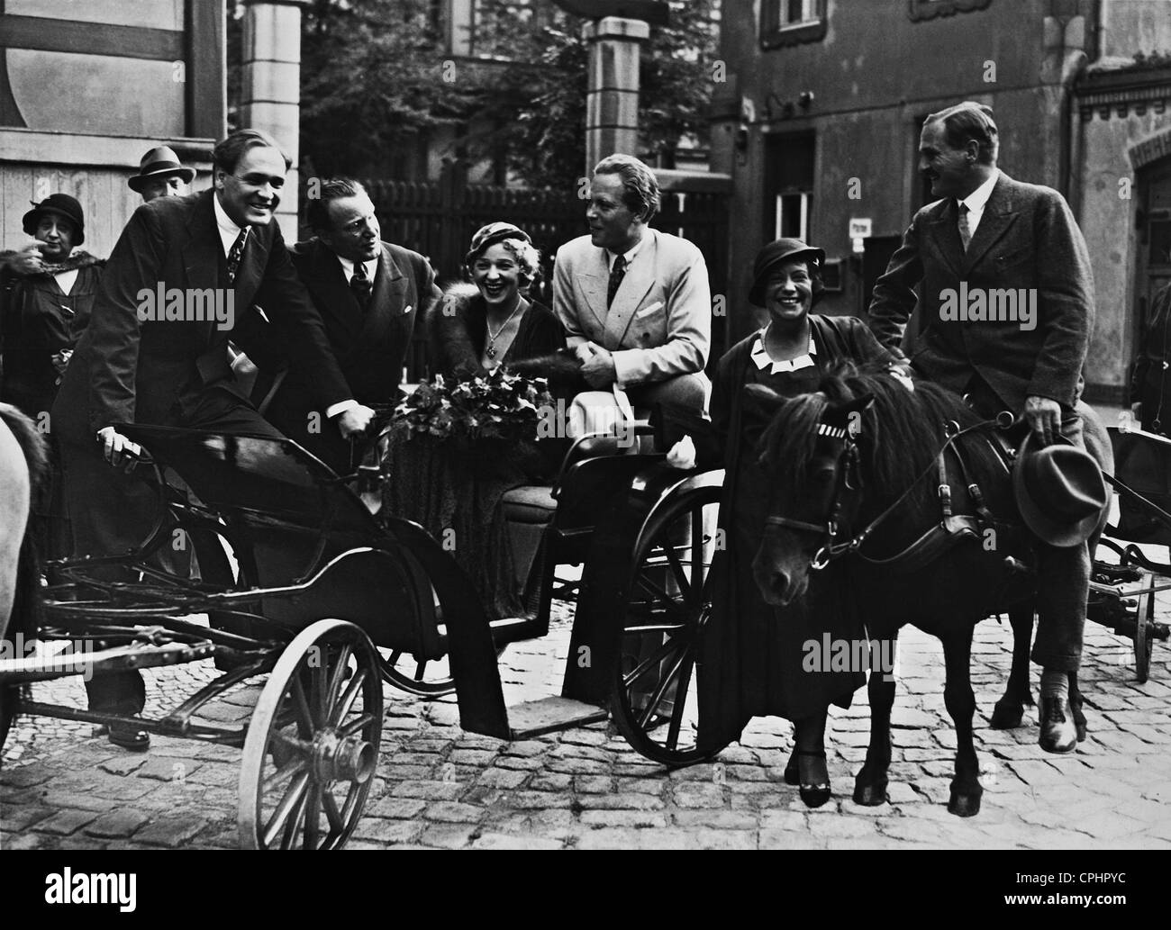 Hans Rehmann, Richard Tauber, Gitta Alpar, Gustav Frohlich, Dr. Heck, 1932 Stock Photo