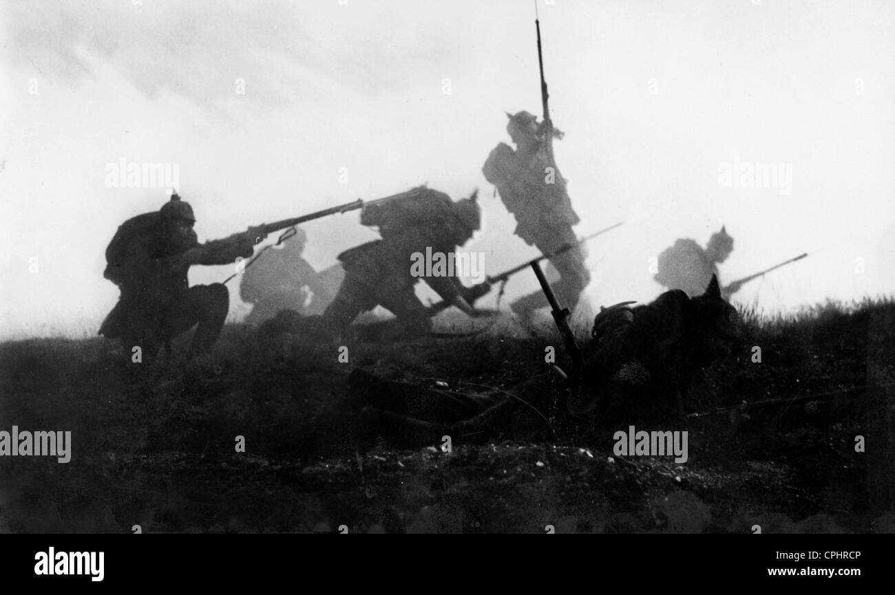 The Battle of Marne During World War I, 1914 Stock Photo