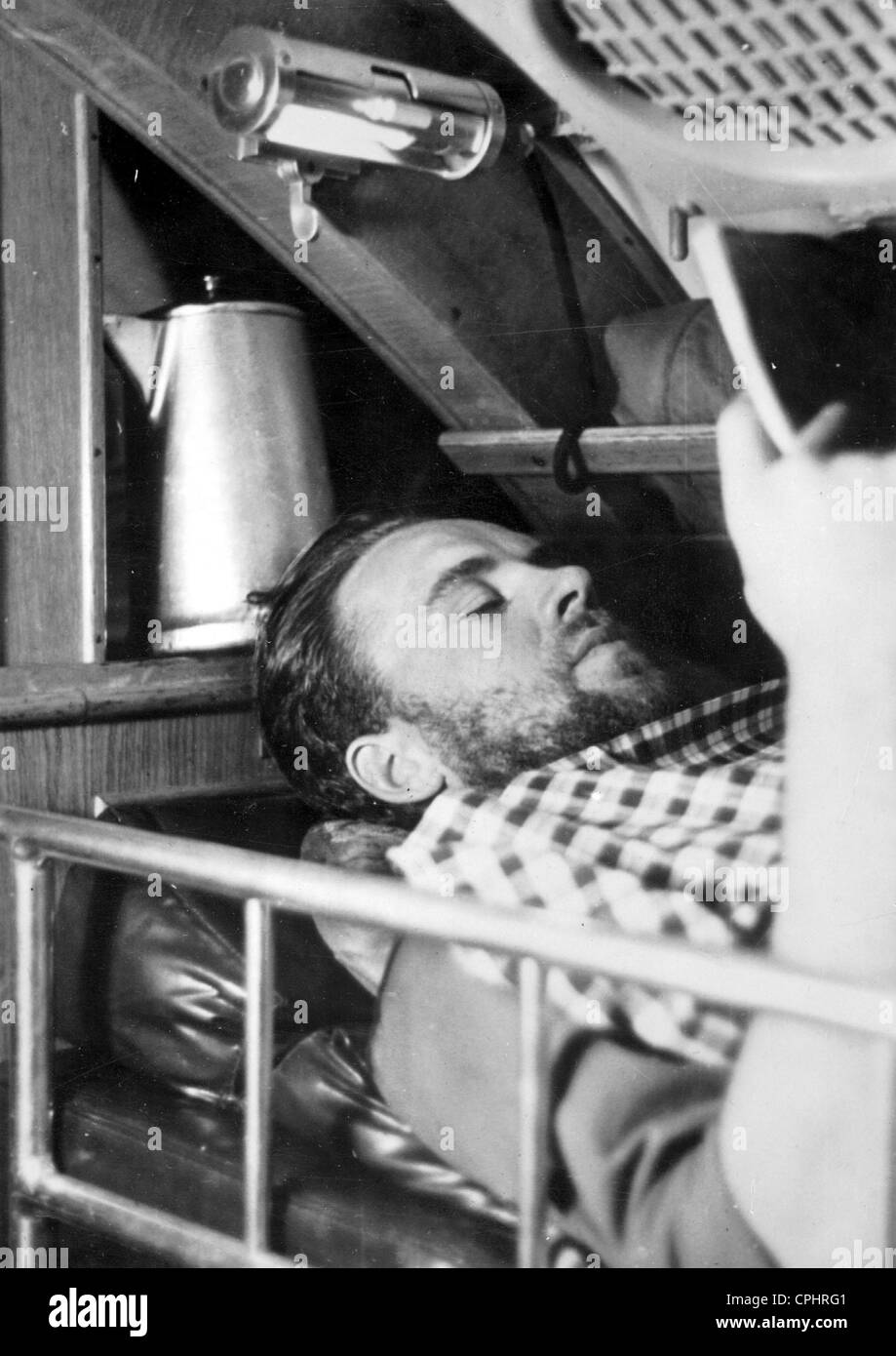 German Submarine in World War II: Crew Stock Photo