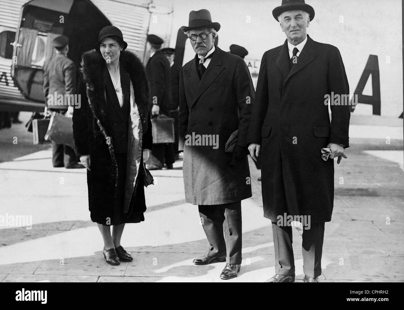 Isabel MacDonald, Ramsay MacDonald and John Simon, 1933 Stock Photo