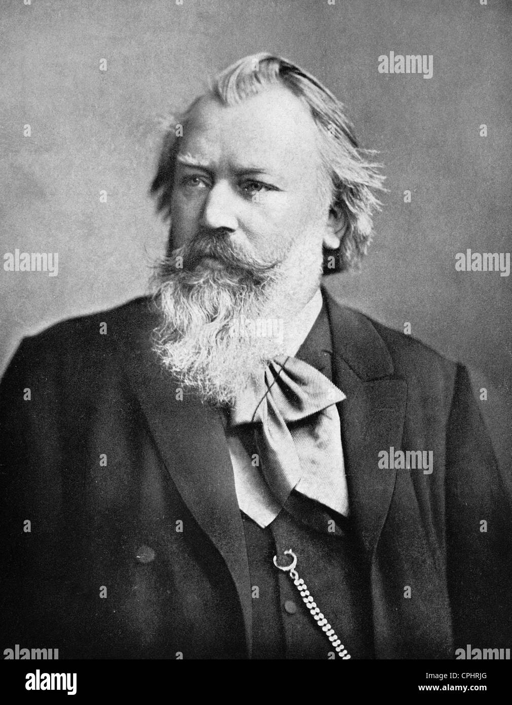 German composer Johannes Brahms (1833-1897). Stock Photo