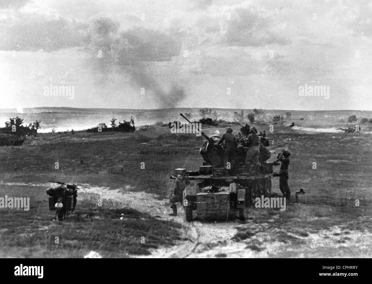 German Flak on the Eastern front, 1943 Stock Photo
