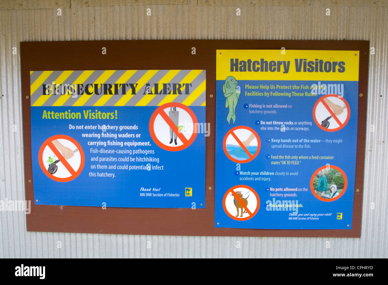 Lanesboro State Fish Hatchery for trout Biosecurity Alert and Visitors