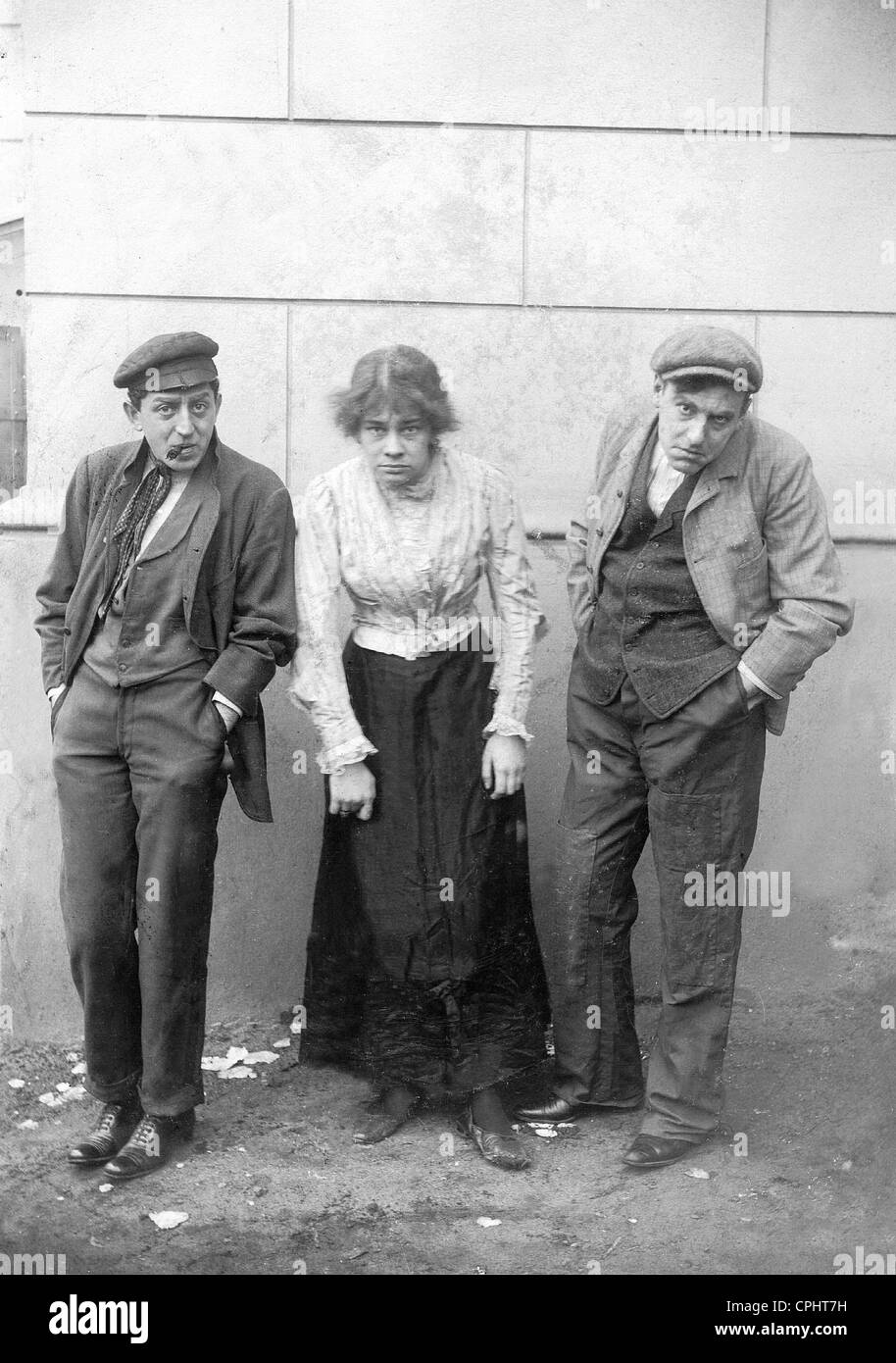 Carl Meinhard, Tilla Durieux, and Rudolf Bernauer, 1904 Stock Photo