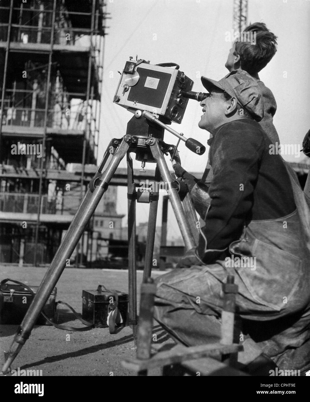 Luis Trenker at the filming of 'The Prodigal Son', 1934 Stock Photo
