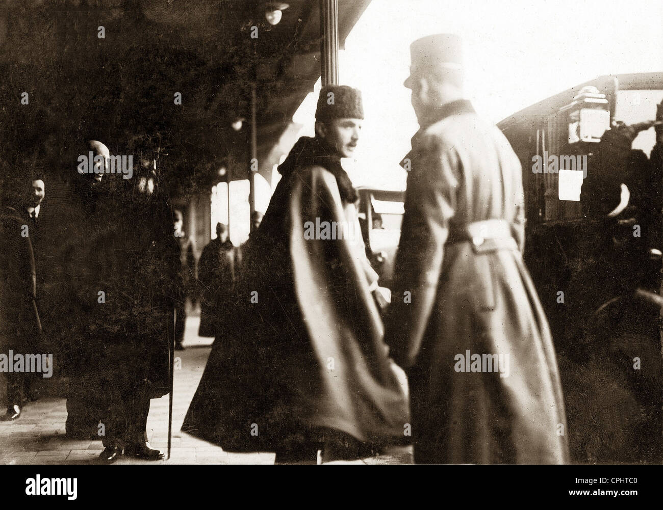 Enver Pasha in Vienna, 1917 Stock Photo