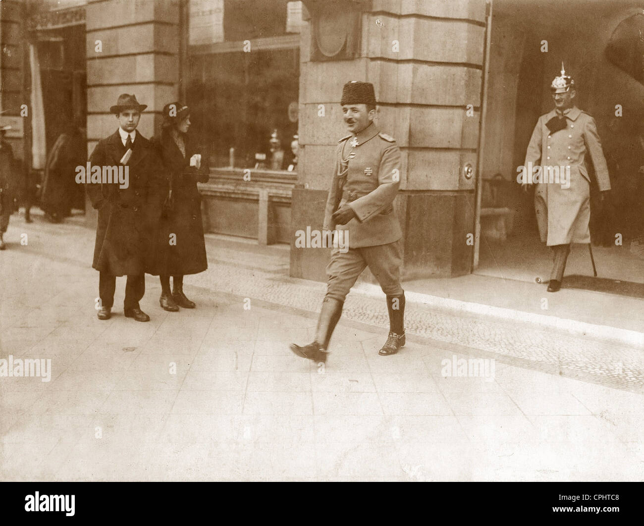 Enver Pasha in Berlin, 1917 Stock Photo