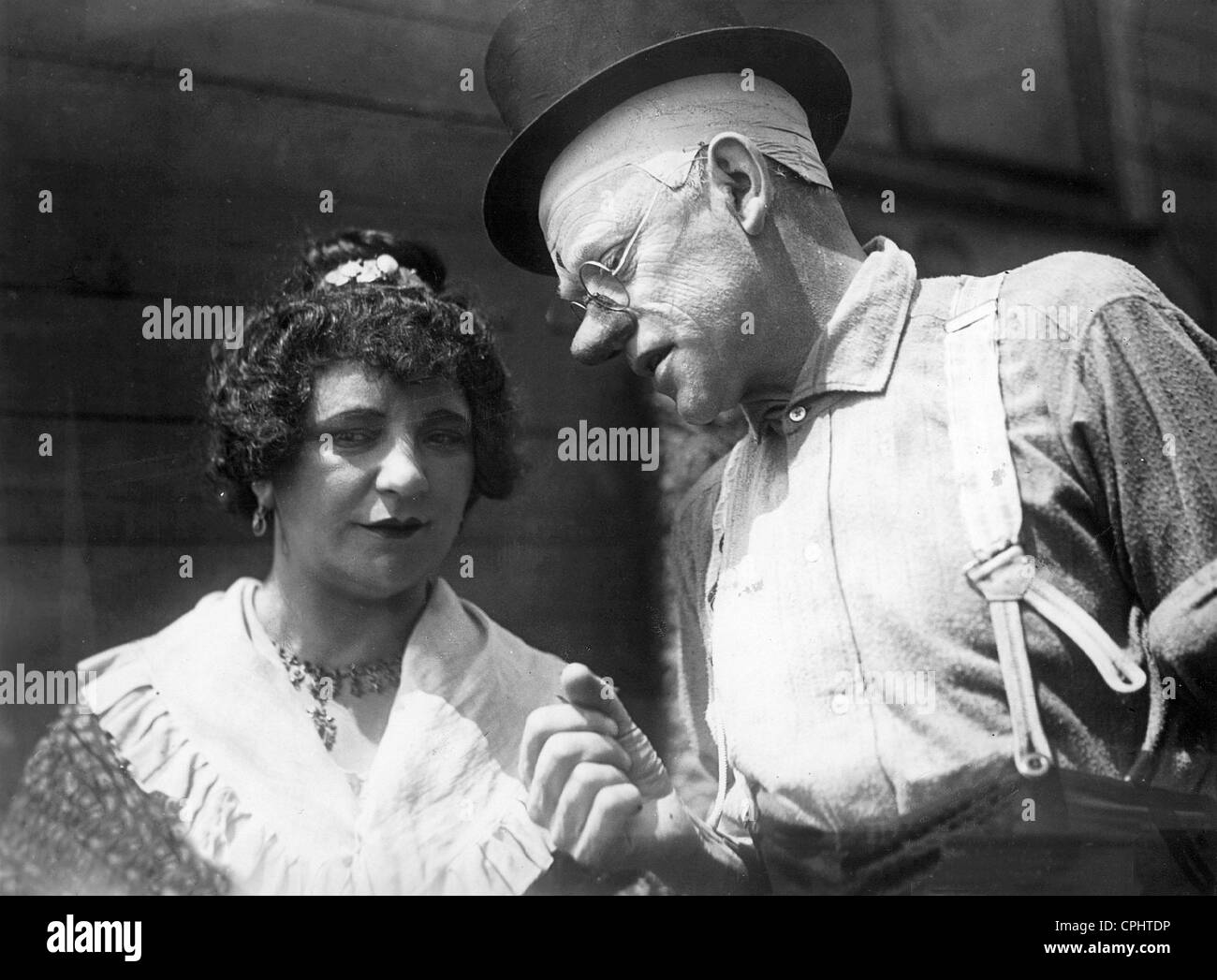 Liesl Karlstadt and Karl Valentin in 'The Bartered Bride', 1932 Stock Photo