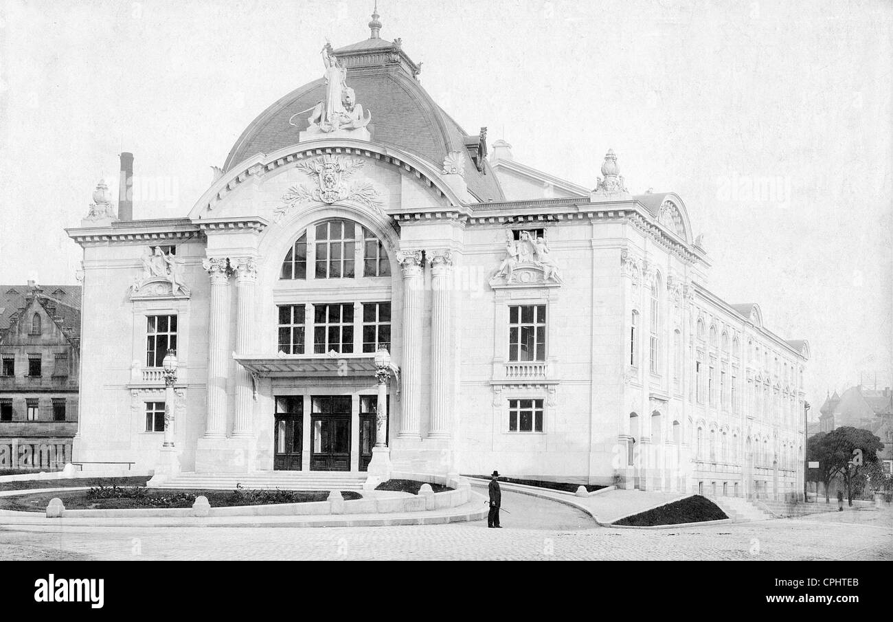 The Stadttheater (local theatre) in Fuerth,1902 Stock Photo