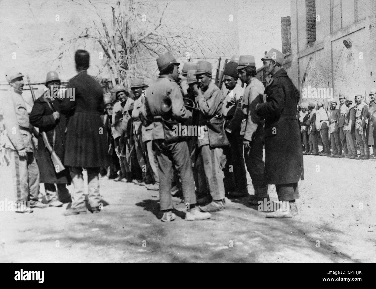 Persian Infantry, 1911 Stock Photo