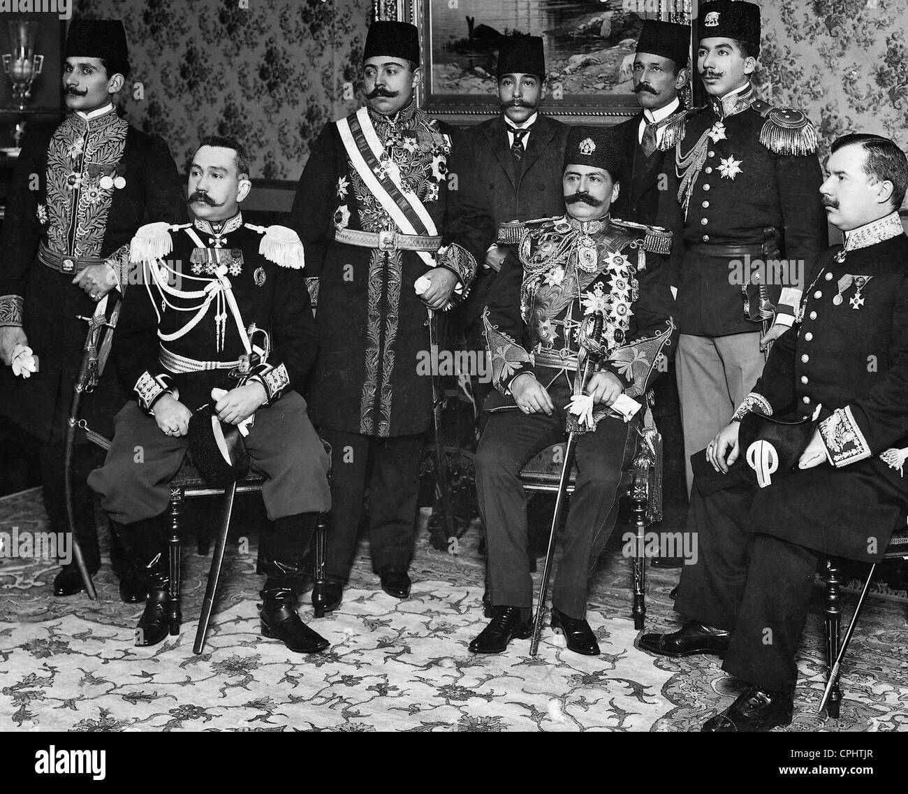 Prince Khan Mirza in St. Petersburg, 1900 Stock Photo