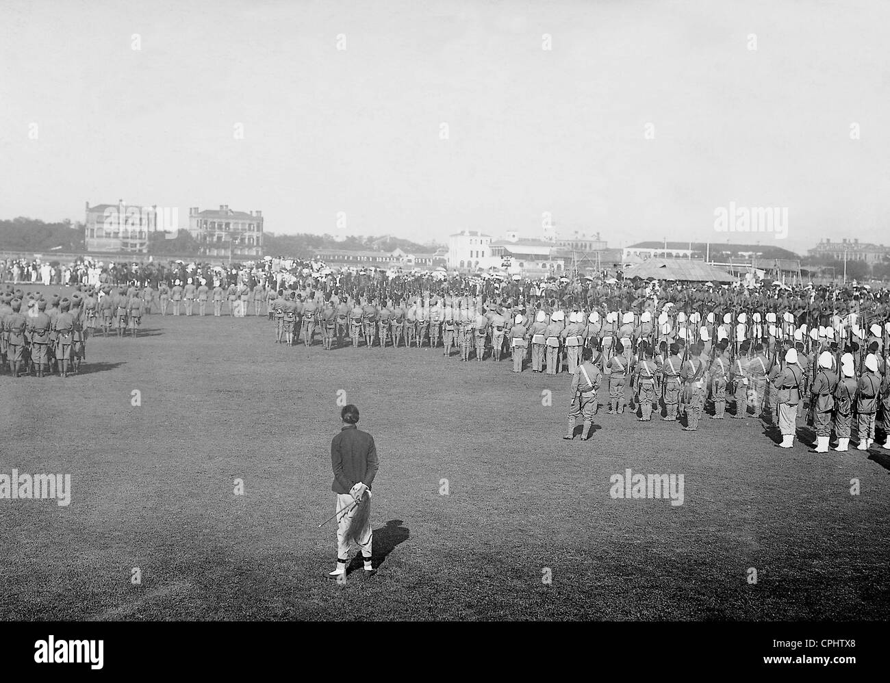 Allied parade in Shanghai, 1900 Stock Photo