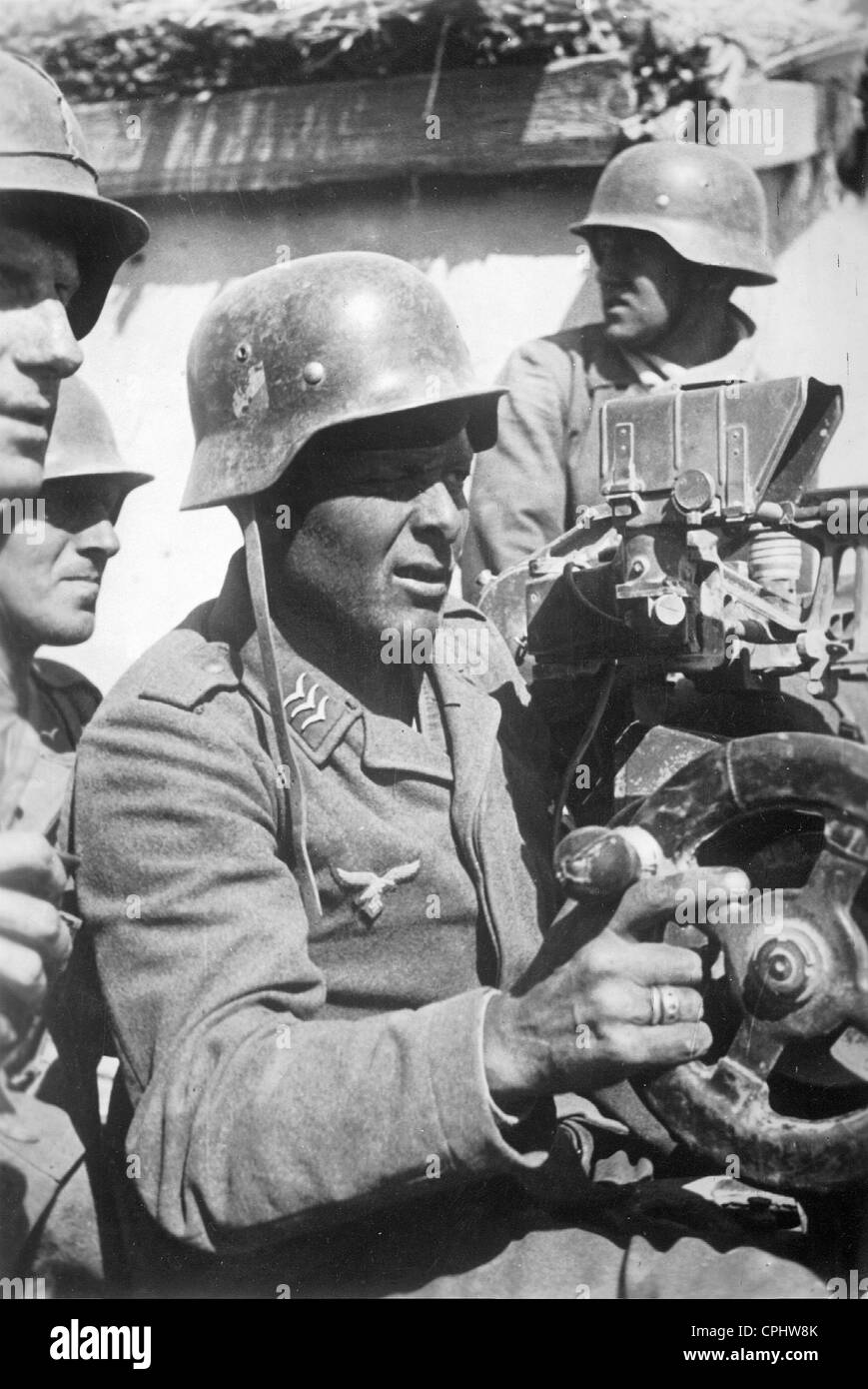 German flak soldier eastern front Black and White Stock Photos & Images