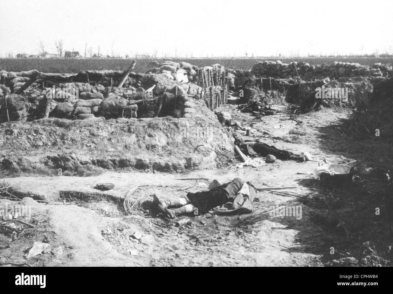 Battlefield of Langemarck, 1914 Stock Photo