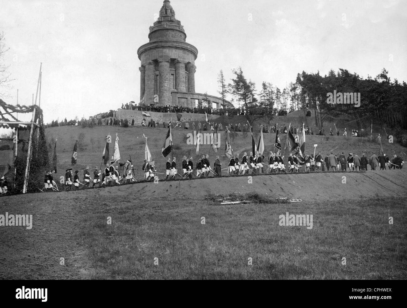 The ceremonial inauguration of the fraternity memorial in Eisenach, 1902 Stock Photo