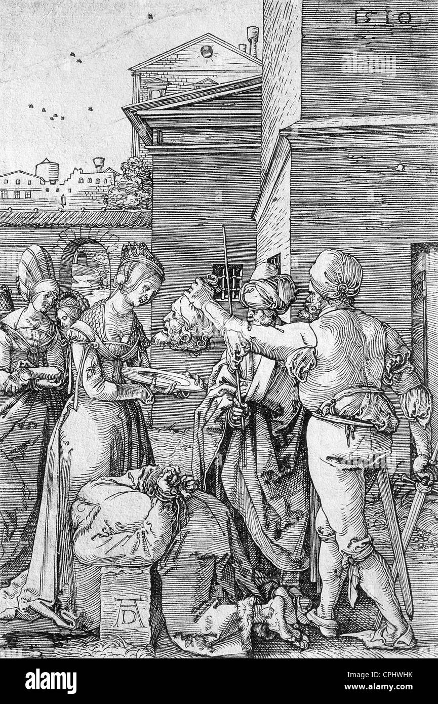 Beheading of St. John the Baptist' by Albrecht Duerer Stock Photo