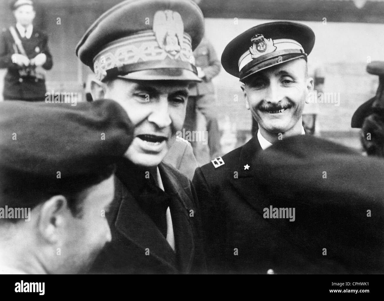 Dino Alfieri and Carlo Fecia di Cossato, 1942 Stock Photo