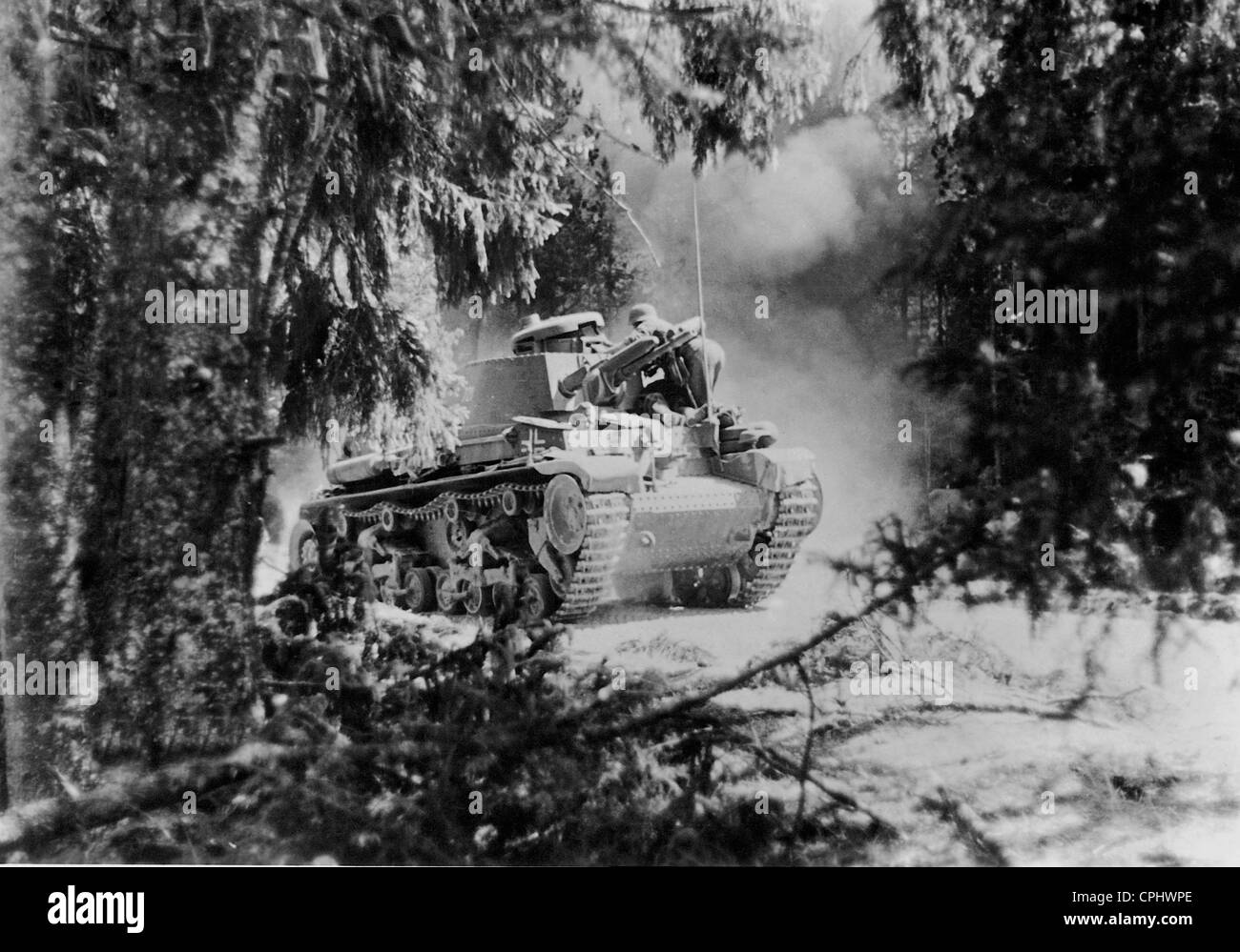 German Panzer 38t on the Eastern Front, 1941 Stock Photo
