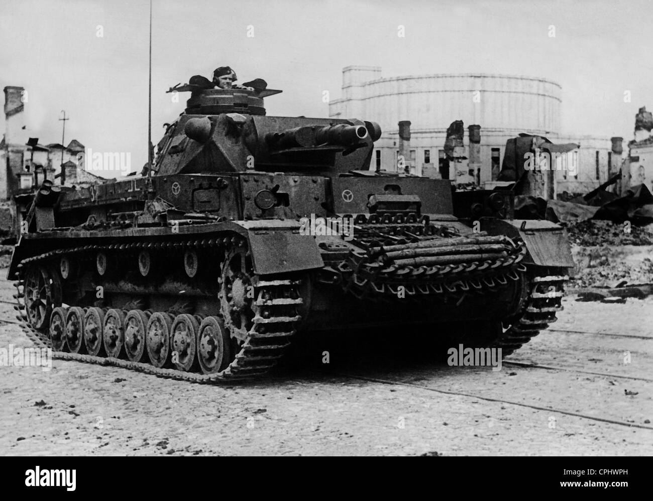German Panzer IV on the Eastern Front, 1941 Stock Photo