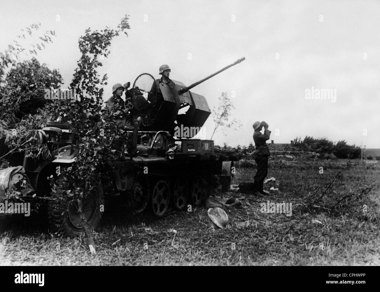 German flak on the Eastern Front, 1941 Stock Photo