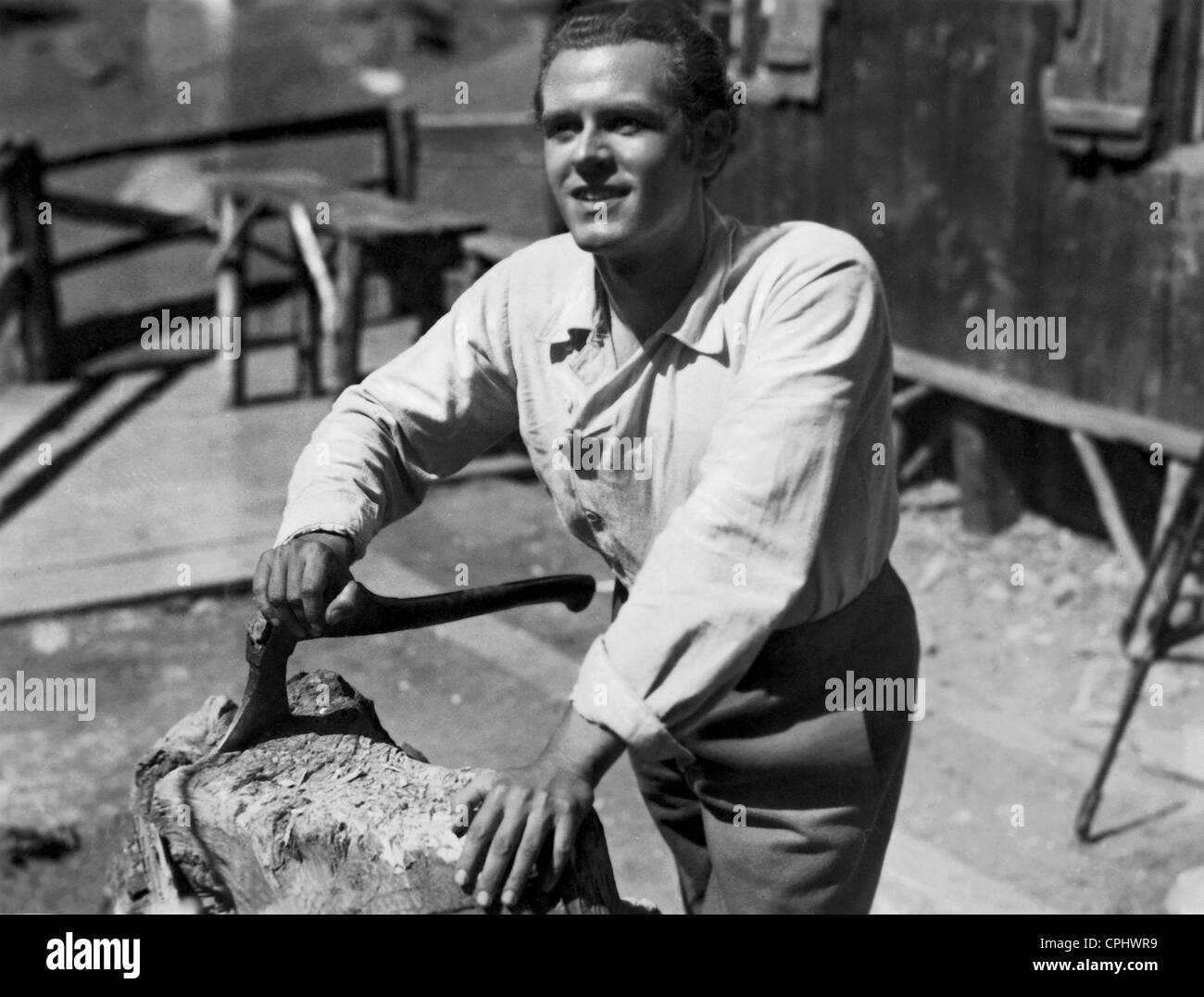 O.W. Fisher in 'The perjury farmer', 1941 Stock Photo