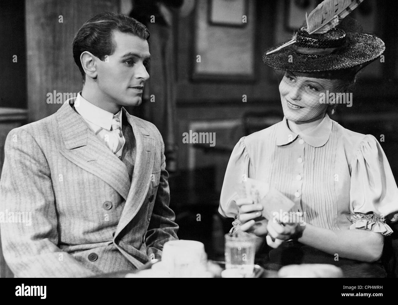 O.W. Fischer and Winnie Markus in 'Summer Love', 1942 Stock Photo