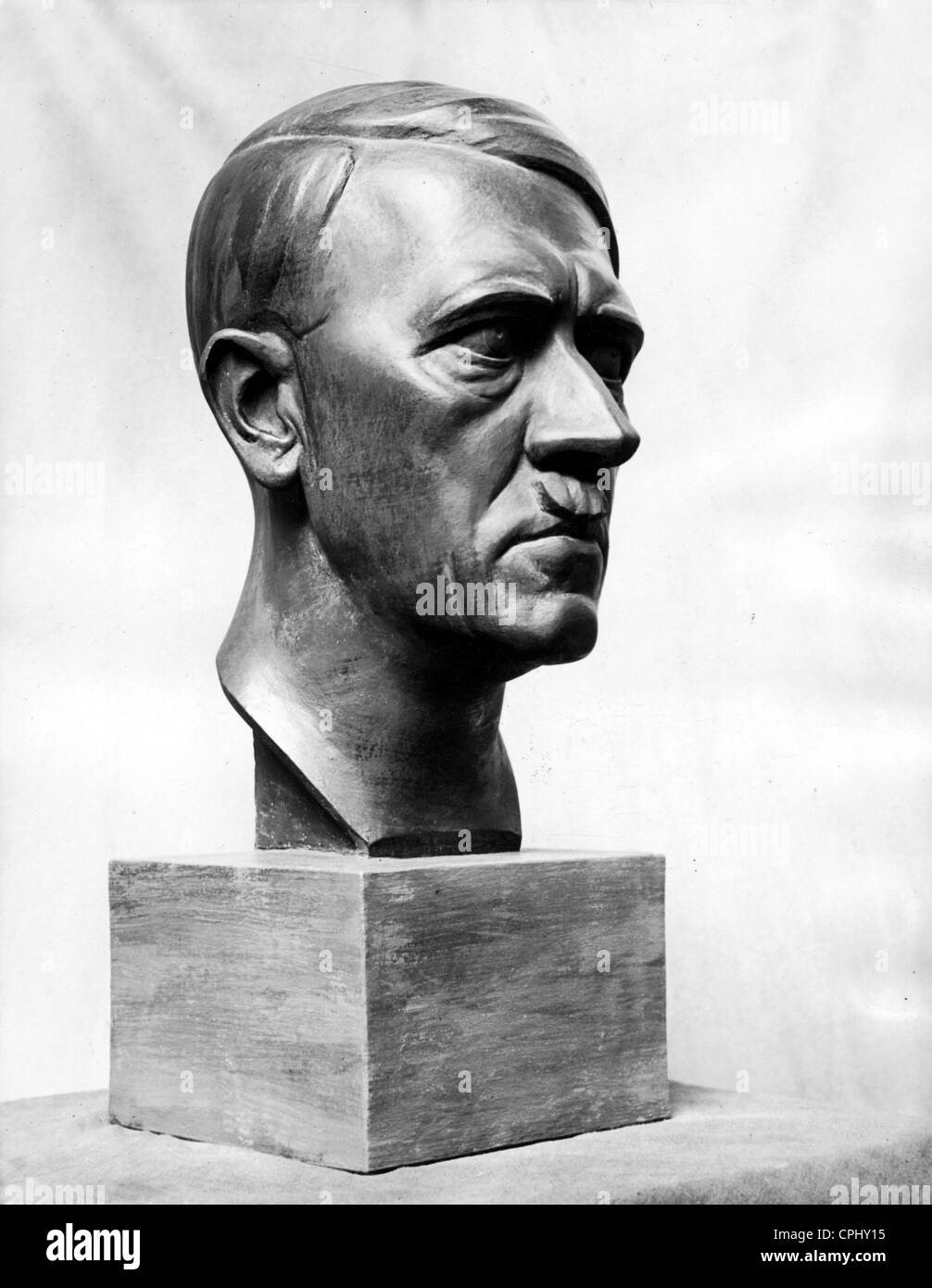 Bronze bust of Adolf Hitler, 1939 Stock Photo